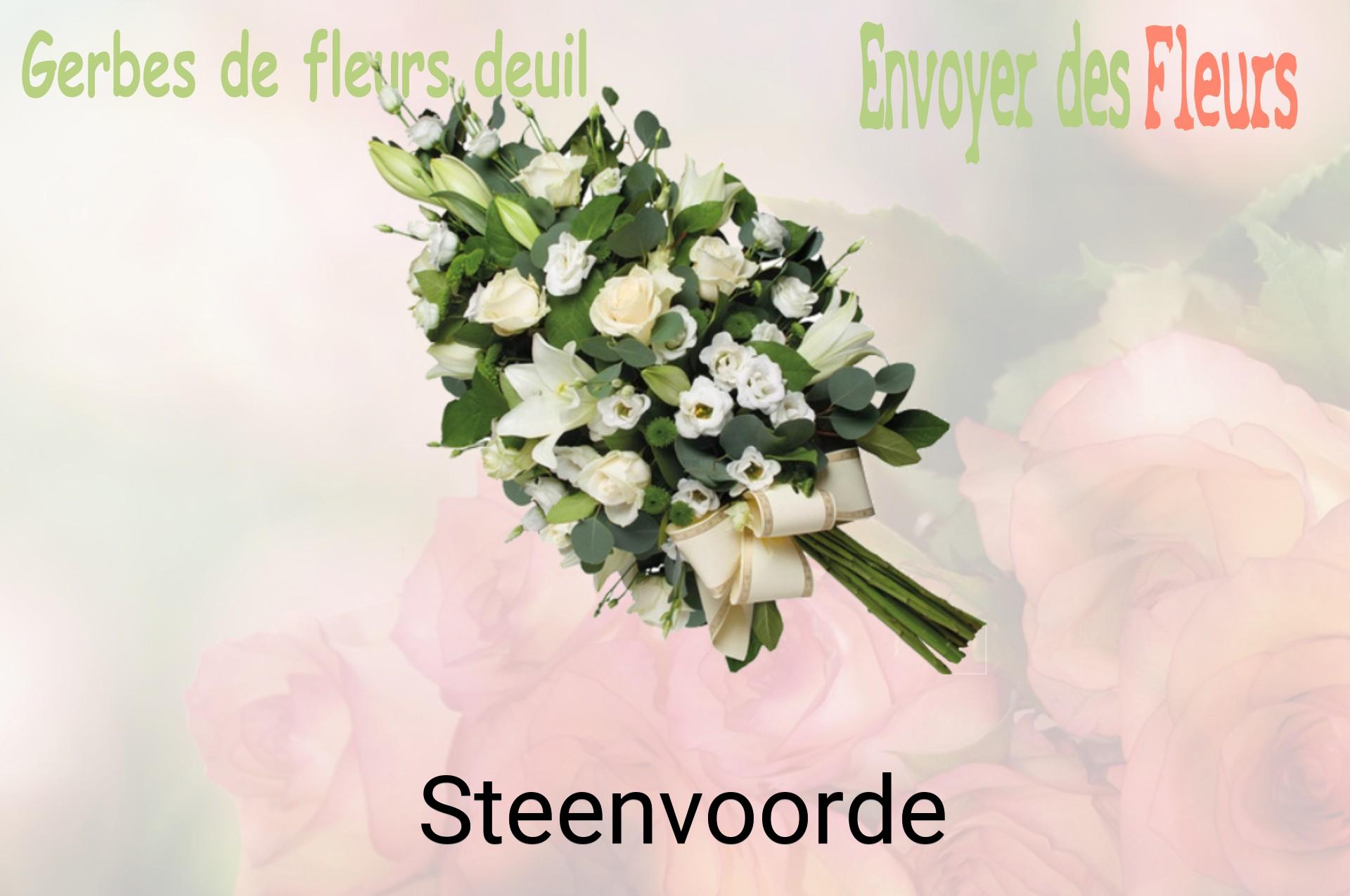 Gerbe de fleurs de deuil livrée à Steenvoorde